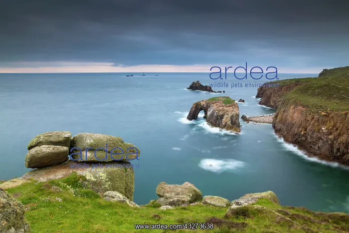 : 80179673 Land's End - seascape view looking to Longships : 80179673 Land's End - seascape view looking to Longships