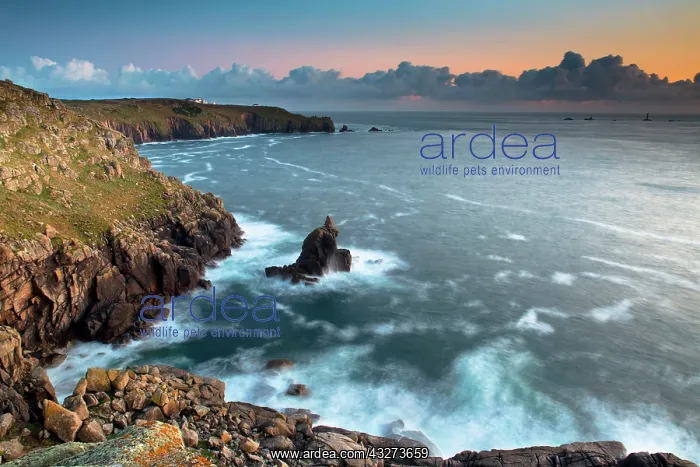 : 80179676 Land's End - seascape view looking to Longships : 80179676 Land's End - seascape view looking to Longships