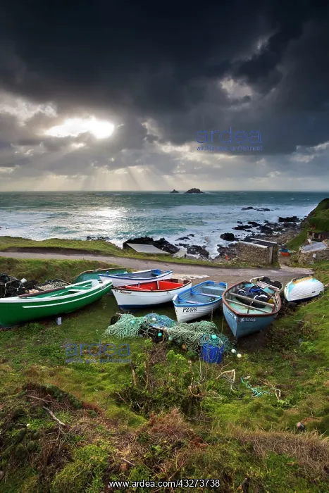 : 80179691 Priest Cove - with rowing boats near Cape : 80179691 Priest Cove - with rowing boats near Cape