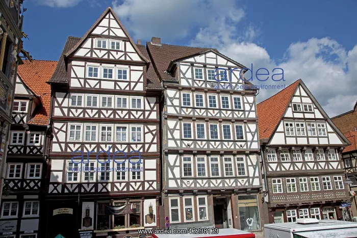 : 80183363 Half Timbered Houses Hann Munden, Germany : 80183363 Half Timbered Houses Hann Munden, Germany
