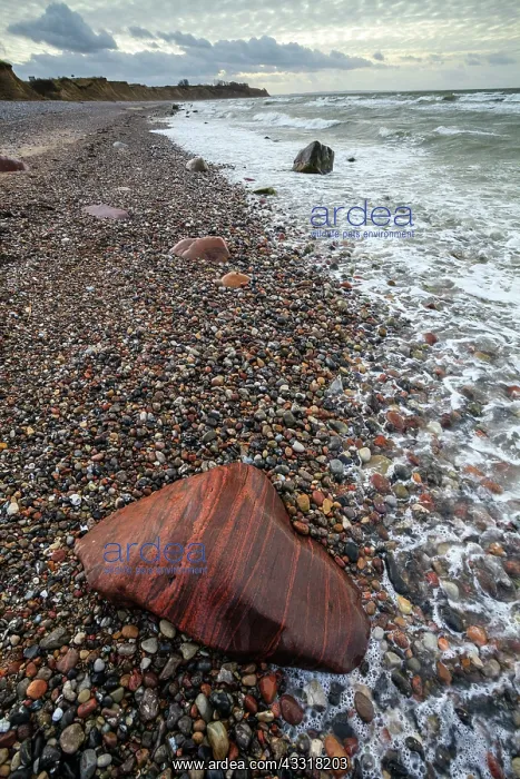 : 80185956 Granite Boulders and pebbled beach Baltic : 80185956 Granite Boulders and pebbled beach Baltic