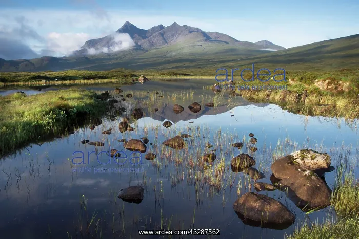 : 80186701 The Black Cuillin - reflection of Sgurr : 80186701 The Black Cuillin - reflection of Sgurr