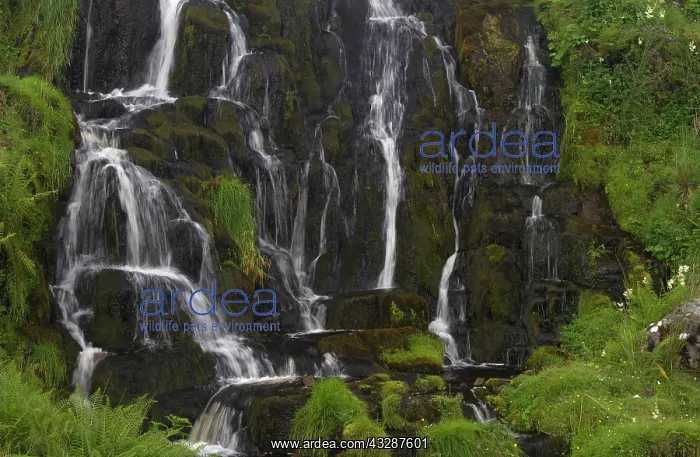 : 80186705 Detail of Bridal Veil Falls - Trotternish : 80186705 Detail of Bridal Veil Falls - Trotternish