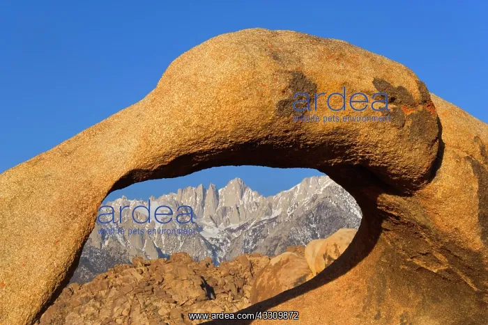 : 80187800 Mobius Arch - snow-capped Mount Whitney : 80187800 Mobius Arch - snow-capped Mount Whitney