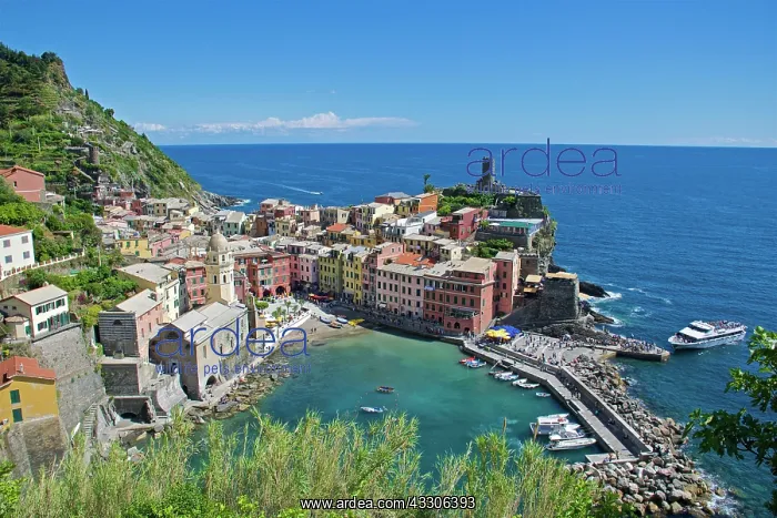 : 80190160 Vernazza - harbour and seascape Cinque : 80190160 Vernazza - harbour and seascape Cinque