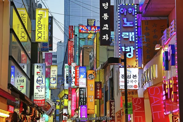 : 80191455 Illuminated shop signs of the shopping : 80191455 Illuminated shop signs of the shopping