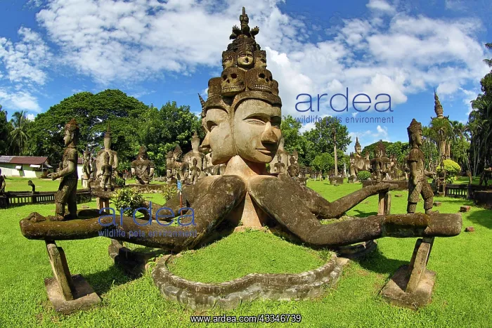 : 80194223 Statues of Buddhas Buddha Park, Vientiane : 80194223 Statues of Buddhas Buddha Park, Vientiane