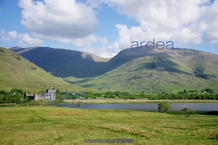 : 80196867 Kilchurn Castle - and surrounding hills : 80196867 Kilchurn Castle - and surrounding hills
