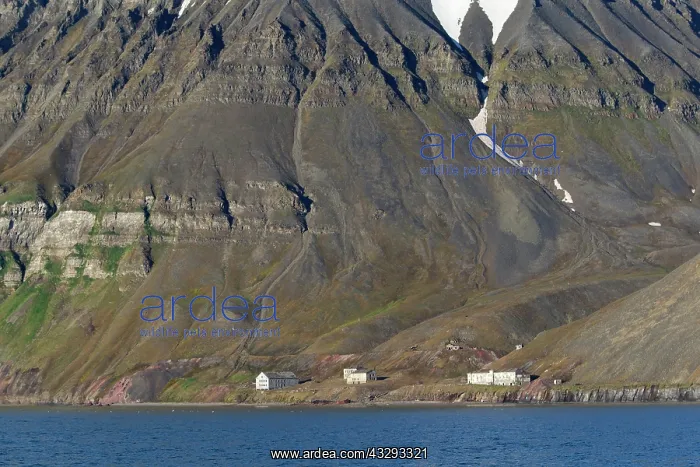 : 80199260 Grumant - former Soviet coal mine - July : 80199260 Grumant - former Soviet coal mine - July