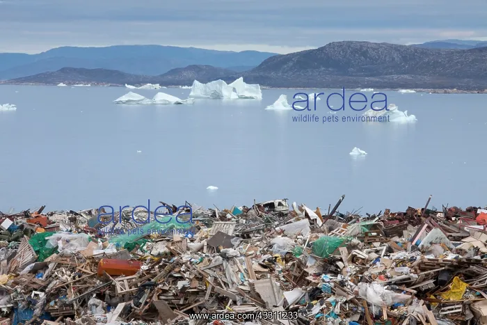: 80200046 Rubbish Dump Ilulissat, Disco Bay, Greenland : 80200046 Rubbish Dump Ilulissat, Disco Bay, Greenland