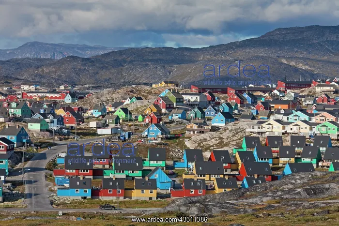 : 80200072 Ilulissat - houses in the town Ilulissat : 80200072 Ilulissat - houses in the town Ilulissat