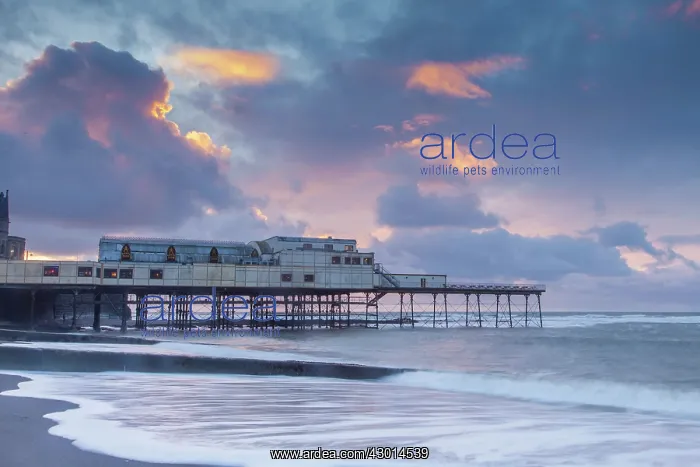  : Aberystwyth Pier at sunset winter