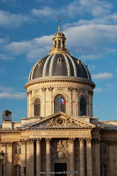 : Academie Francaise along River Seine, Paris : Academie Francaise along River Seine, Paris