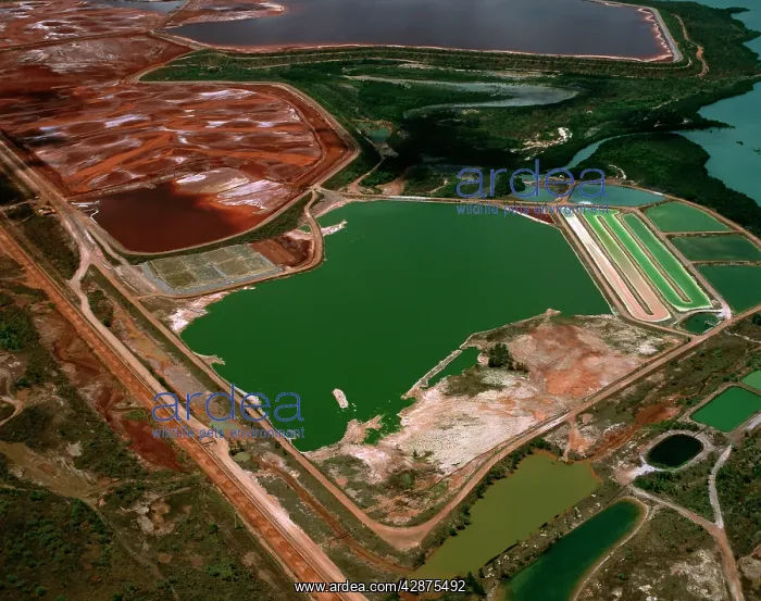 : Aerial - Bauxite mine, Gove eastern Arnhemland : Aerial - Bauxite mine, Gove eastern Arnhemland