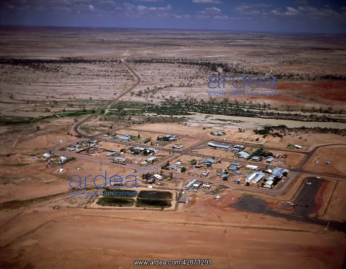 : Aerial - Birdsville - Queensland, Australia : Aerial - Birdsville - Queensland, Australia