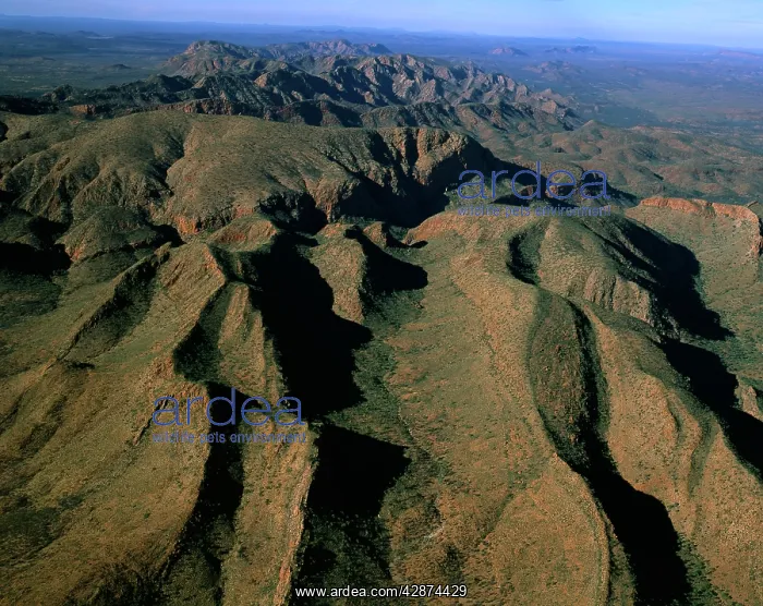 : Aerial - Brinkley Bluff area West MacDonnell National Park : Aerial - Brinkley Bluff area West MacDonnell National Park