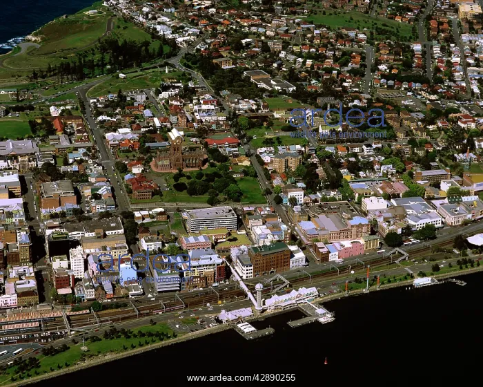 : Aerial - City of Newcastle - New South Wales, Australia : Aerial - City of Newcastle - New South Wales, Australia
