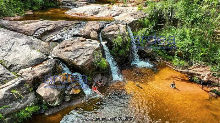 : Aerial of the Cuevas Waterfalls, Samaipata, Bolivia : Aerial of the Cuevas Waterfalls, Samaipata, Bolivia