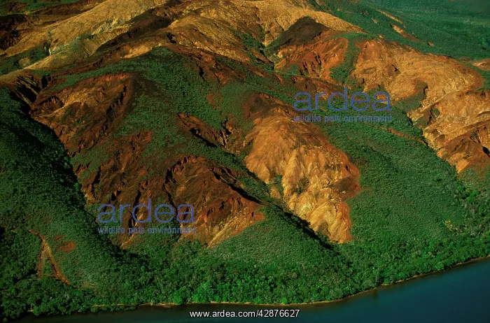 : Aerial - Eroded slopes : Aerial - Eroded slopes