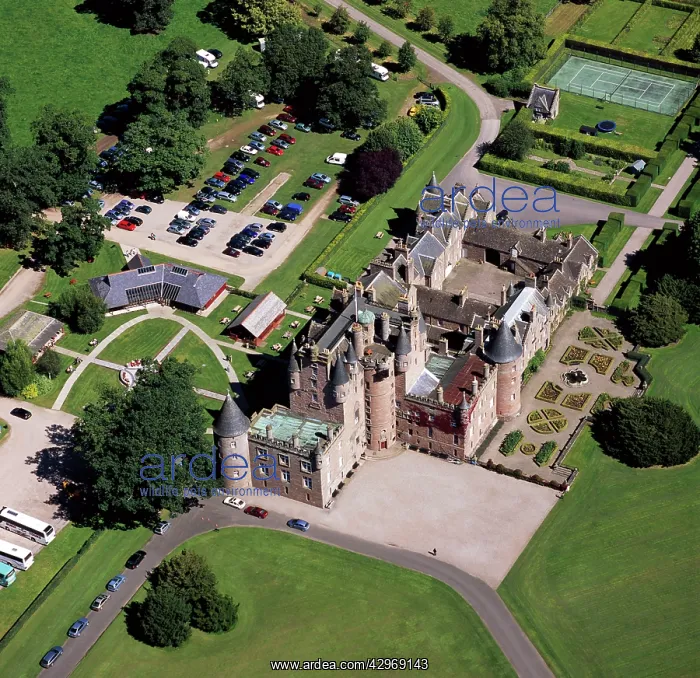  : Aerial image of Scotland, UK