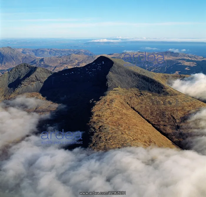 : Aerial image of Scotland, UK: Ben More (Scottish : Aerial image of Scotland, UK: Ben More (Scottish