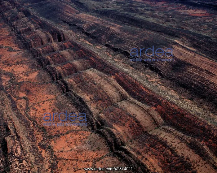 : Aerial: MacDonnell ranges near Finke Gorge : Aerial: MacDonnell ranges near Finke Gorge