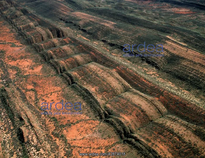 : Aerial: MacDonnell ranges near Finke Gorge : Aerial: MacDonnell ranges near Finke Gorge