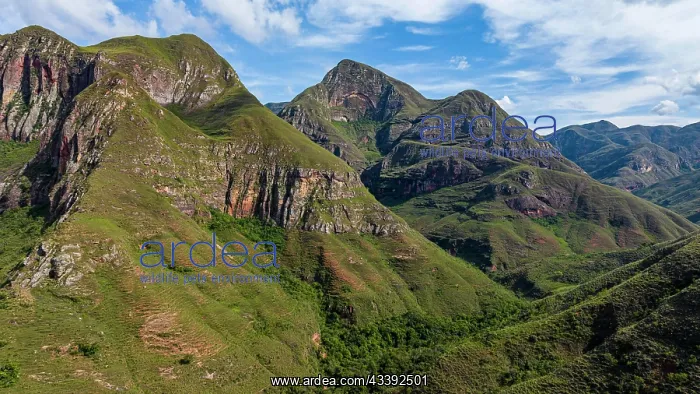  : Aerial of the Mountains around, Samaipata, Bolivia