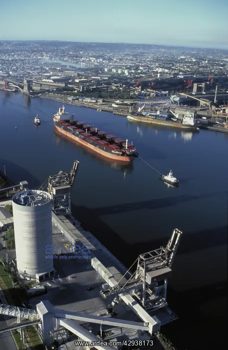 : Aerial, Newcastle Harbour.New South Wales, Australia : Aerial, Newcastle Harbour.New South Wales, Australia