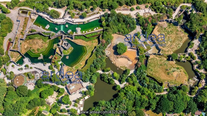 : Aerial photo, Gelsenkirchen Zoo, Gelsenkirchen : Aerial photo, Gelsenkirchen Zoo, Gelsenkirchen