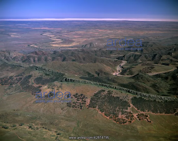 : Aerial - South Flinders Ranges near Hawker with : Aerial - South Flinders Ranges near Hawker with