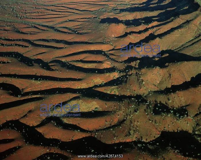 : Aerial: south-western side of Hamersley Range : Aerial: south-western side of Hamersley Range