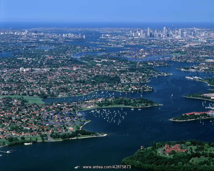 : Aerial - Suburbs along the Parramatta River Sydney : Aerial - Suburbs along the Parramatta River Sydney