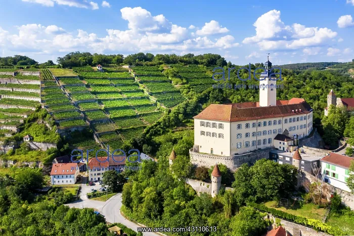 : Aerial view, Castle Horneck, Castle of the Teutonic : Aerial view, Castle Horneck, Castle of the Teutonic