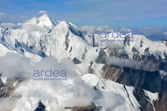 : Aerial view over the central Tian Shan Mountains : Aerial view over the central Tian Shan Mountains