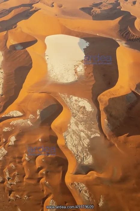 : Aerial view of the Dead Vlei, a dry pan in the centre of the Namib Desert : Aerial view of the Dead Vlei, a dry pan in the centre of the Namib Desert