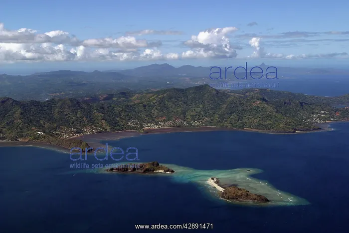 : Aerial view of Grande-Terre & Iles Choazil, Mayotte : Aerial view of Grande-Terre & Iles Choazil, Mayotte