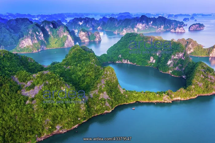 : Aerial view of Ha Long Bay, Vietnam, Asia : Aerial view of Ha Long Bay, Vietnam, Asia