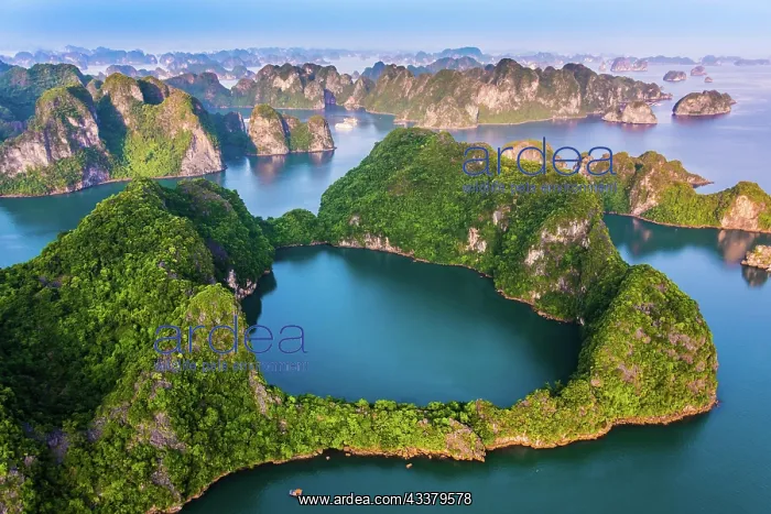 : Aerial view of Ha Long Bay, Vietnam, Asia : Aerial view of Ha Long Bay, Vietnam, Asia