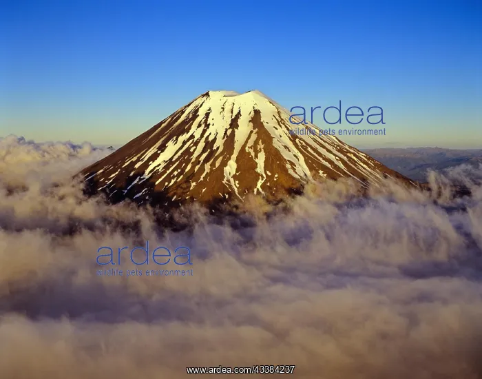 : Aerial view of Mount Ngauruhoe in Tongariro National Park No : Aerial view of Mount Ngauruhoe in Tongariro National Park No