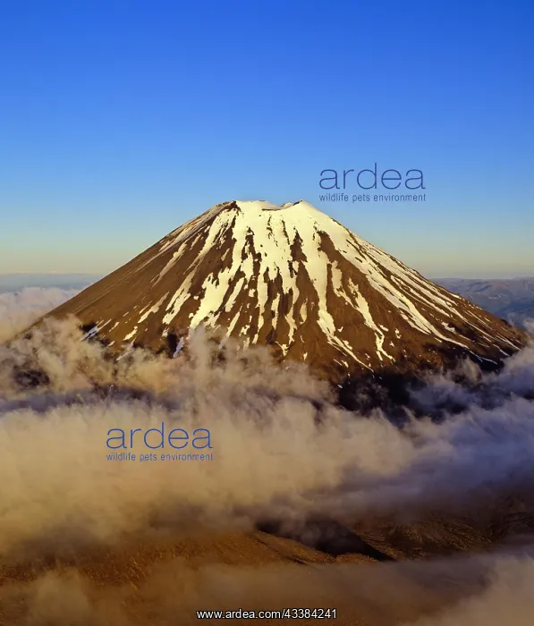 : Aerial view of Mount Ngauruhoe in Tongariro National Park No : Aerial view of Mount Ngauruhoe in Tongariro National Park No