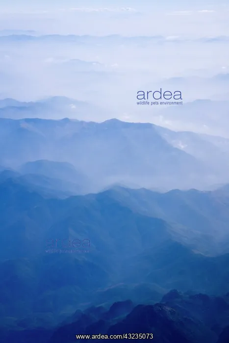 : Aerial view of mountain layers : Aerial view of mountain layers