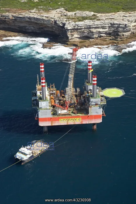: Aerial view of platform for Sydney Desalination : Aerial view of platform for Sydney Desalination