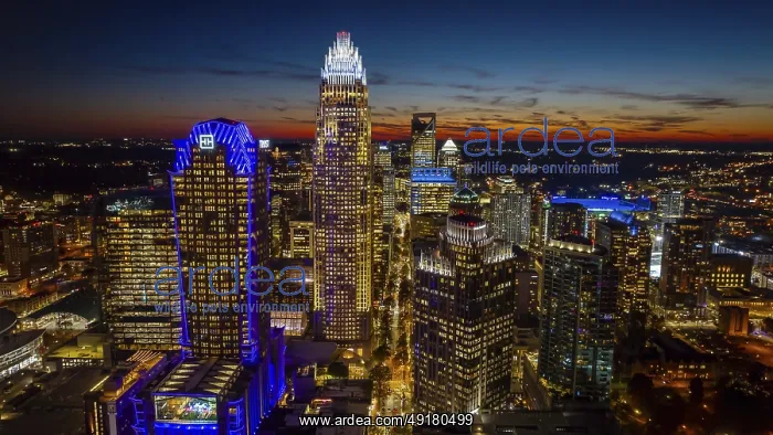 : Aerial view of the Queen City, Charlotte : Aerial view of the Queen City, Charlotte