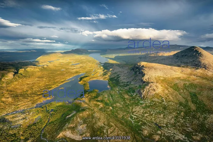 : Aerial view, Sarek National Park, Laponia, UNESCO : Aerial view, Sarek National Park, Laponia, UNESCO