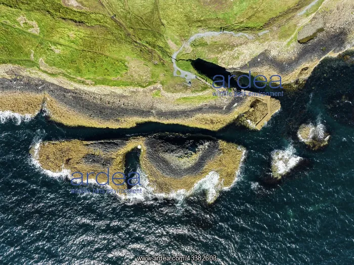 : Aerial view, top down view of the south-eastern : Aerial view, top down view of the south-eastern