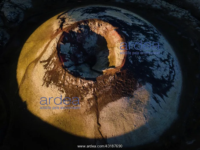 : Aerial view, volcanic crater Sttur, NorEurn mshraun : Aerial view, volcanic crater Sttur, NorEurn mshraun