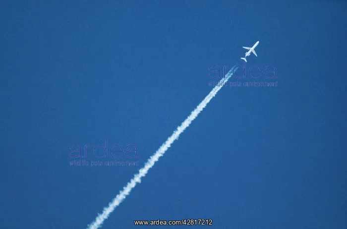 : Aeroplane - Aircraft & vapour trail : Aeroplane - Aircraft & vapour trail