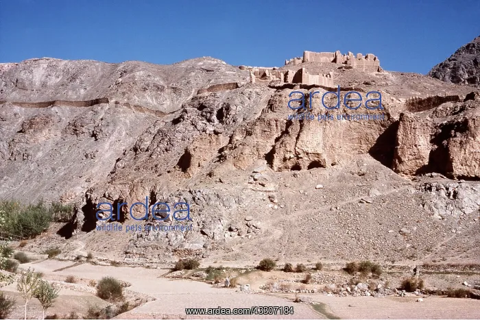  : AFGHANISTAN - Ancient fort above Bamyan river destroyed