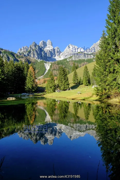 : Almsee with Bischofsmatze, Oberhofalm, Hinterwinkl